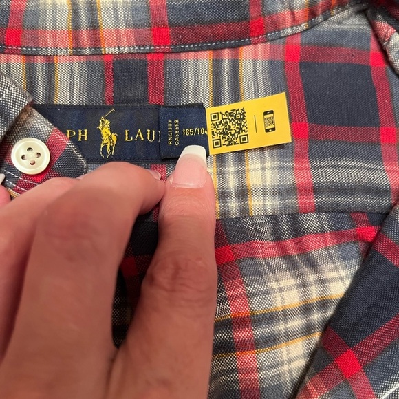 Polo Ralph Lauren Classic Fit Plaid Oxford Button Down Shirt Size XL - Picture 12 of 12